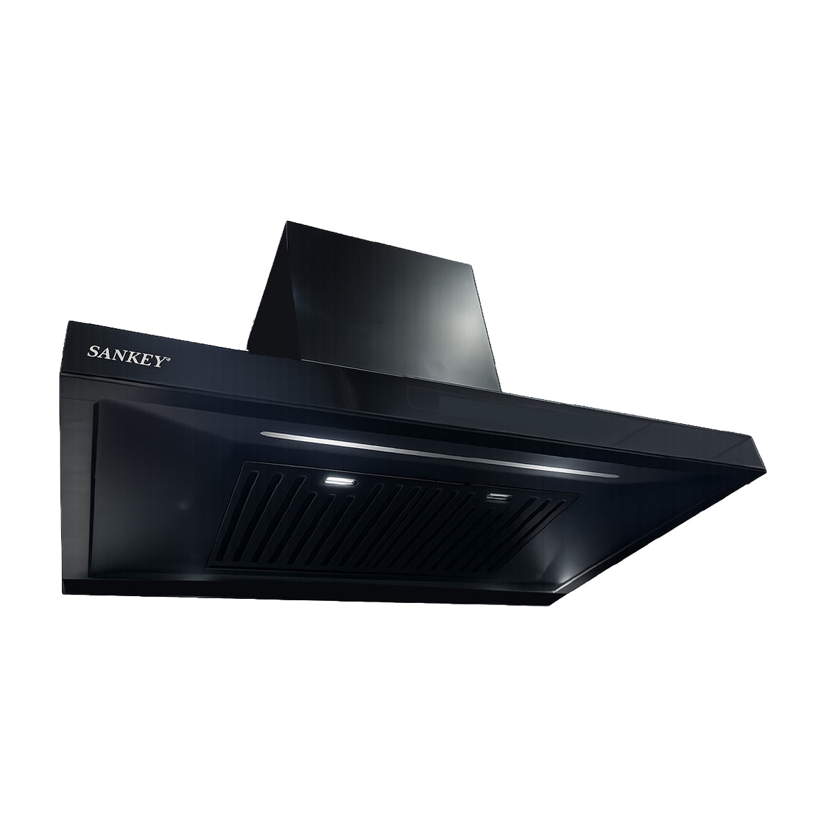 Sankey Extractor de Grasa de 90cm | Tipo Chimenea | 2 Filtros de Aluminio | 800m3/H | Negro