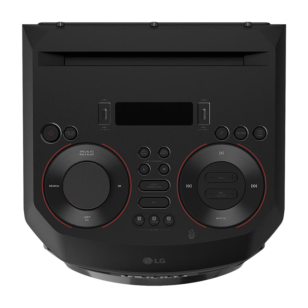 LG Equipo de Sonido | Super Bass Boost | Doble Woofer | DJ Pad | Karaoke | Luces LED | Multi Bluetooth