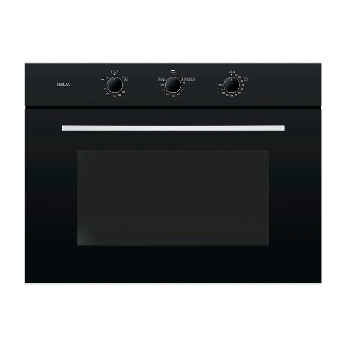 Drija Roma 76 Gas Grill Horno Multifuncional Empotrable a Gas | Puerta de Triple Vidrio | 250°C