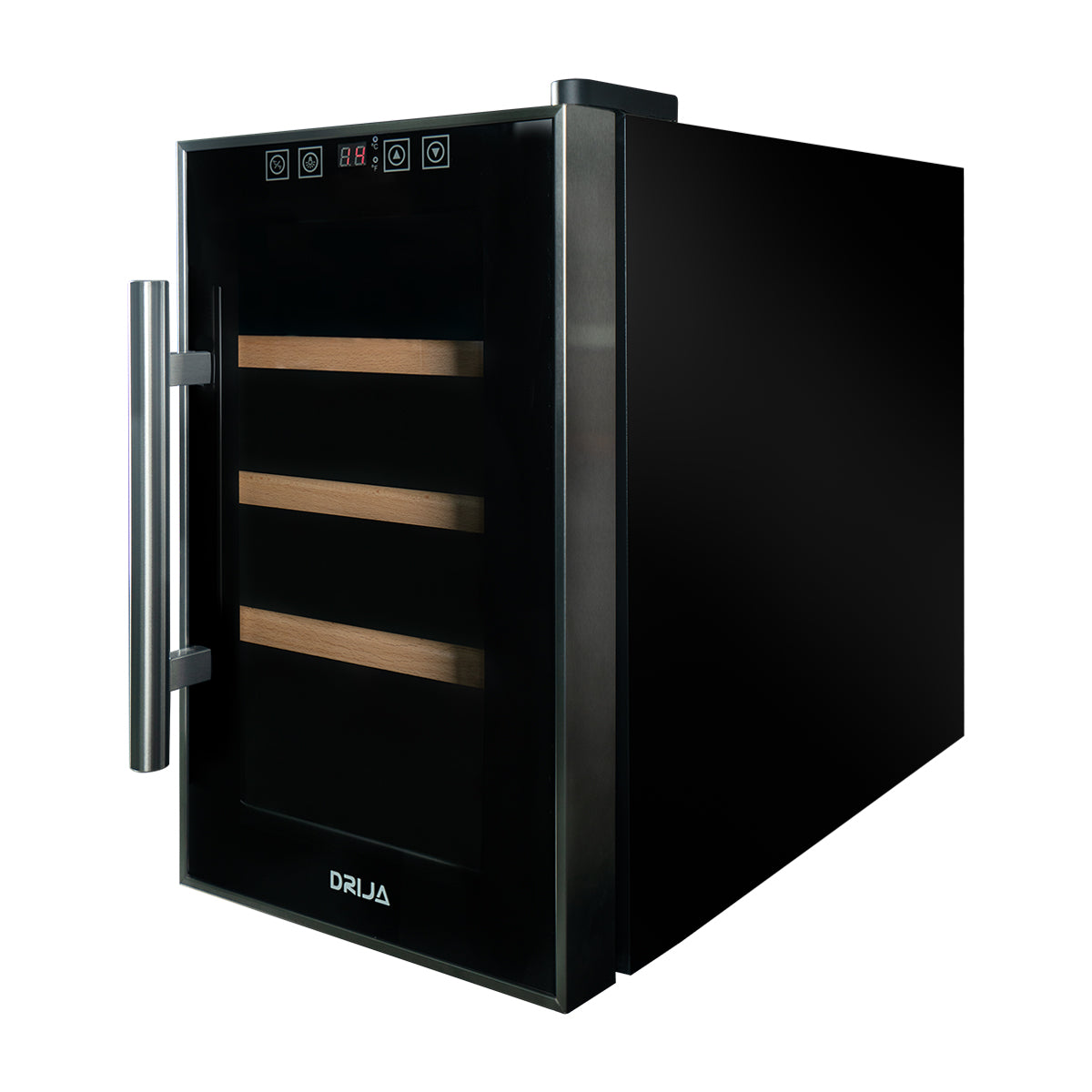 Drija Rosso 8 Vinera Termoeléctrica de 8 Botellas | Rejillas de Madera Deslizables
