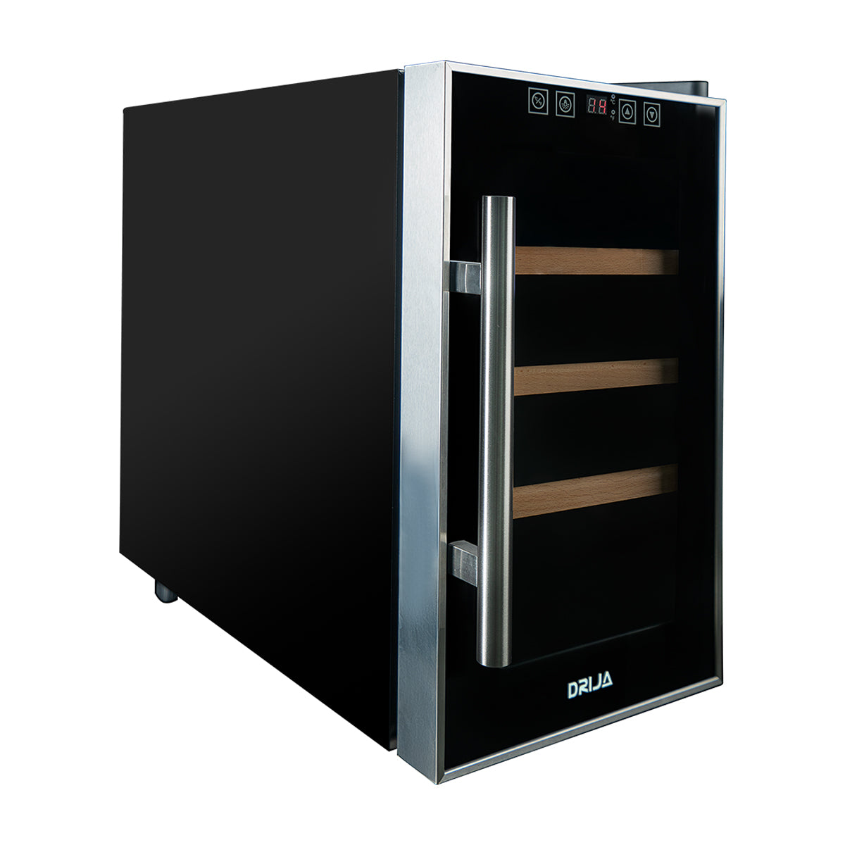 Drija Rosso 8 Vinera Termoeléctrica de 8 Botellas | Rejillas de Madera Deslizables