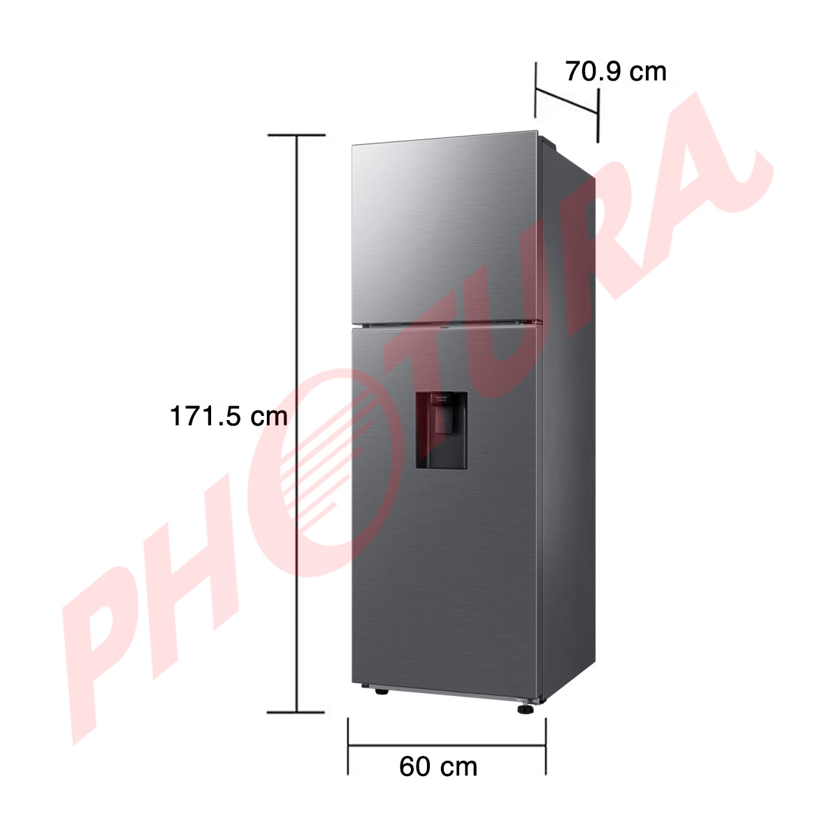 Samsung Refrigeradora Top Freezer Digital Inverter | All-Around Cooling | AI Energy | Dispensador de Agua | 12.18p3