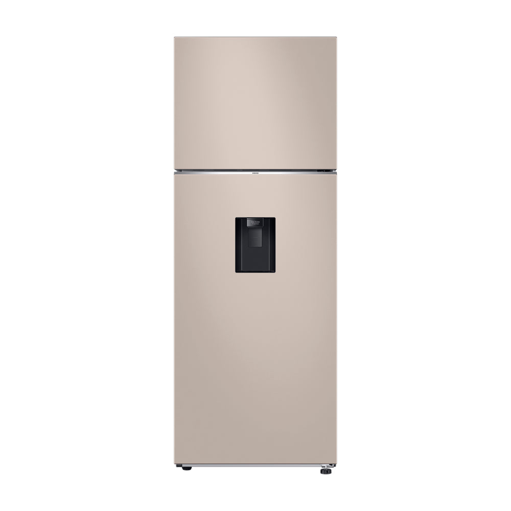Samsung BESPOKE Refrigeradora Top Freezer Digital Inverter | All-Around Cooling | OptimalFresh+ | AI Energy | Dispensador de Agua | 18.47p3 | Beige