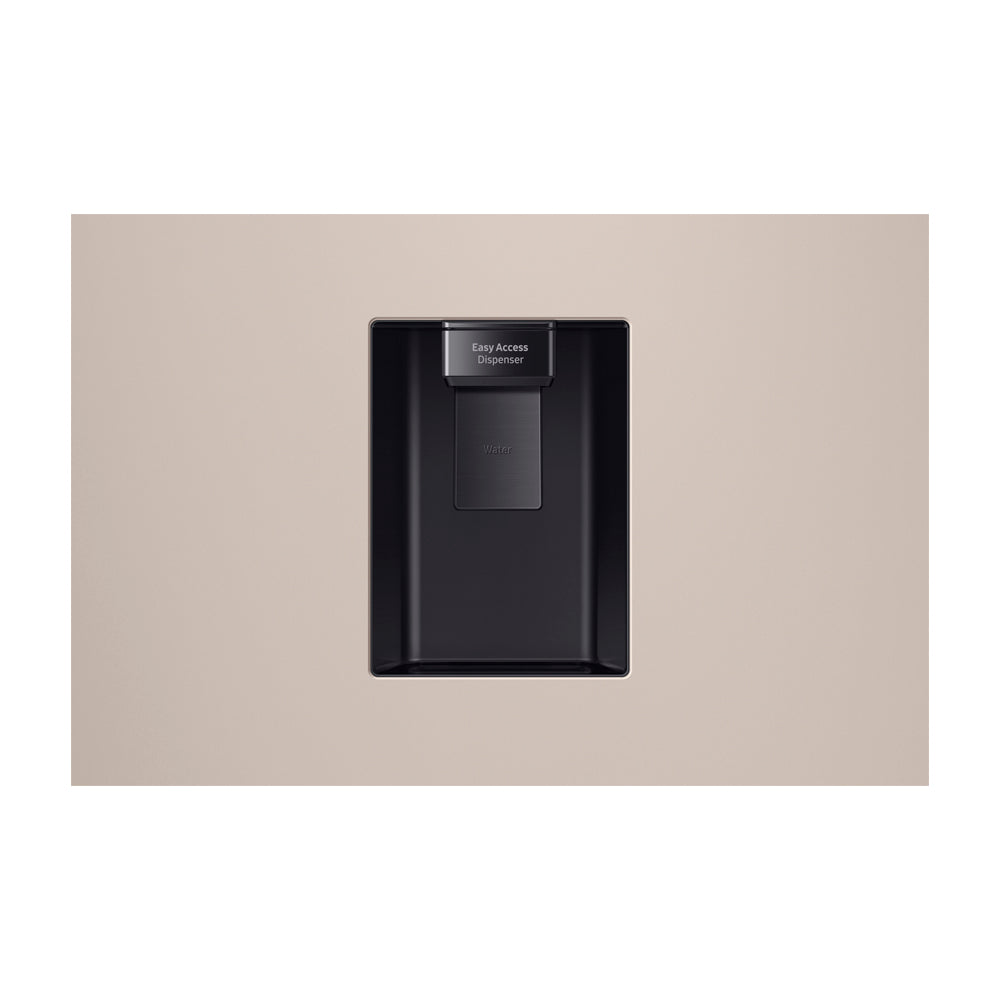 Samsung BESPOKE Refrigeradora Top Freezer Digital Inverter | All-Around Cooling | OptimalFresh+ | AI Energy | Dispensador de Agua | 18.47p3 | Beige