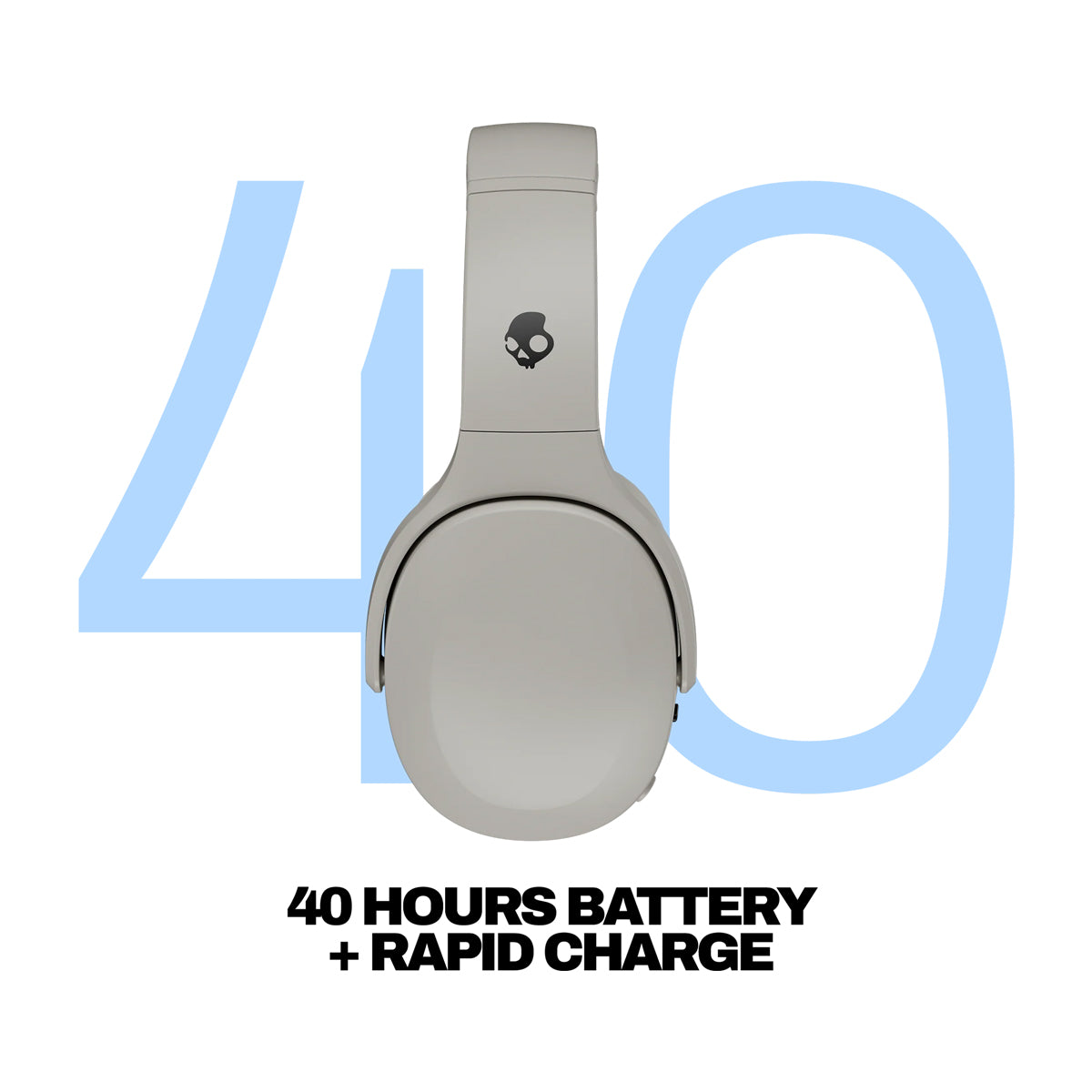 Skullcandy Crusher 540 Active Audífonos Inalámbricos Bluetooth Over-Ear | Concrete