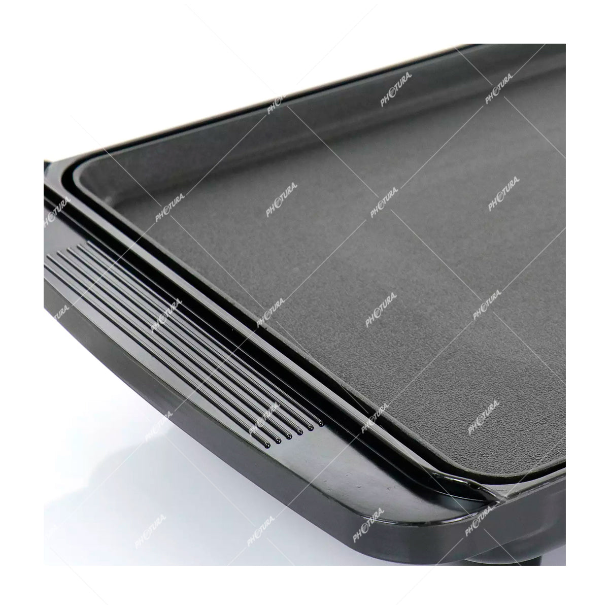 Sankey Parrilla Eléctrica | Fácil limpieza | Antiadherente | Antideslizante | 1350 W | Negro