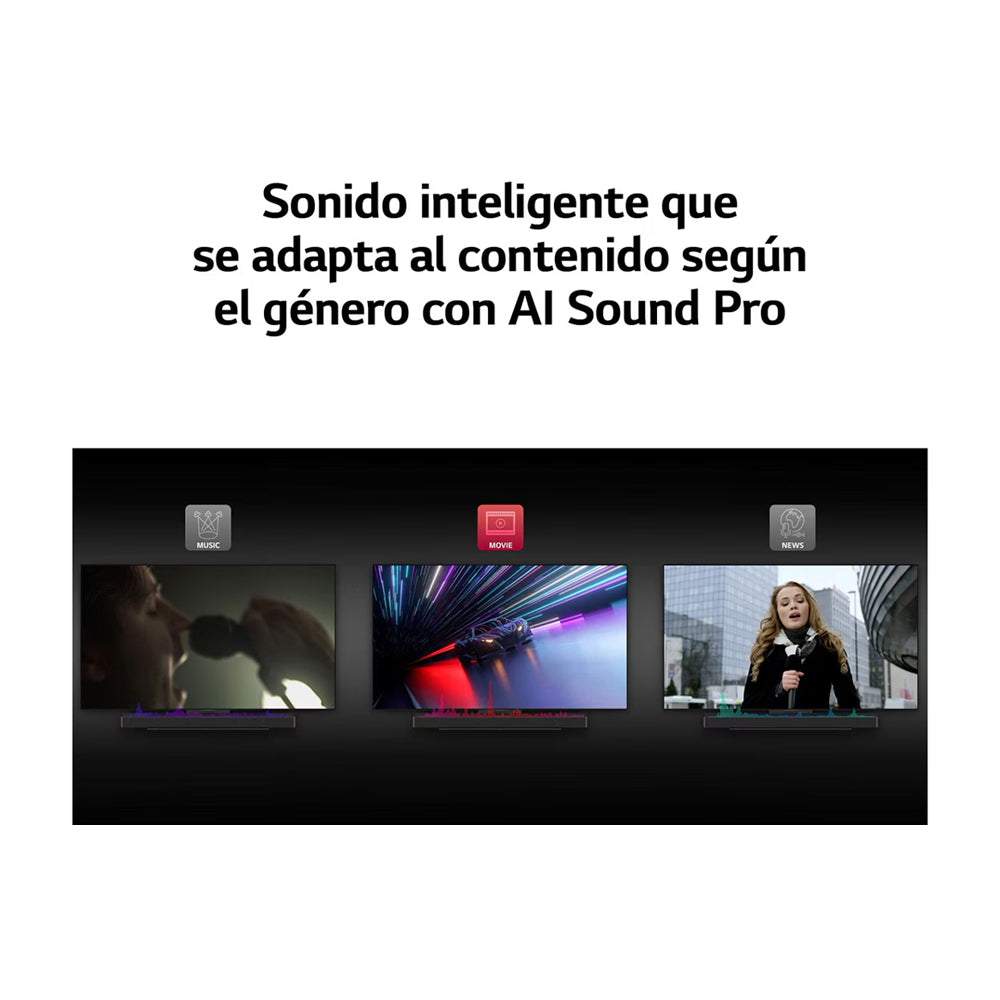LG Barra de Sonido Bluetooth de 3.1.3 Canales | Subwoofer | Virtual Sound 3D | Sound AI Pro | Dolby Digital Plus | Dolby Atmos | VRR | DTS:X | Wowcast | 400W