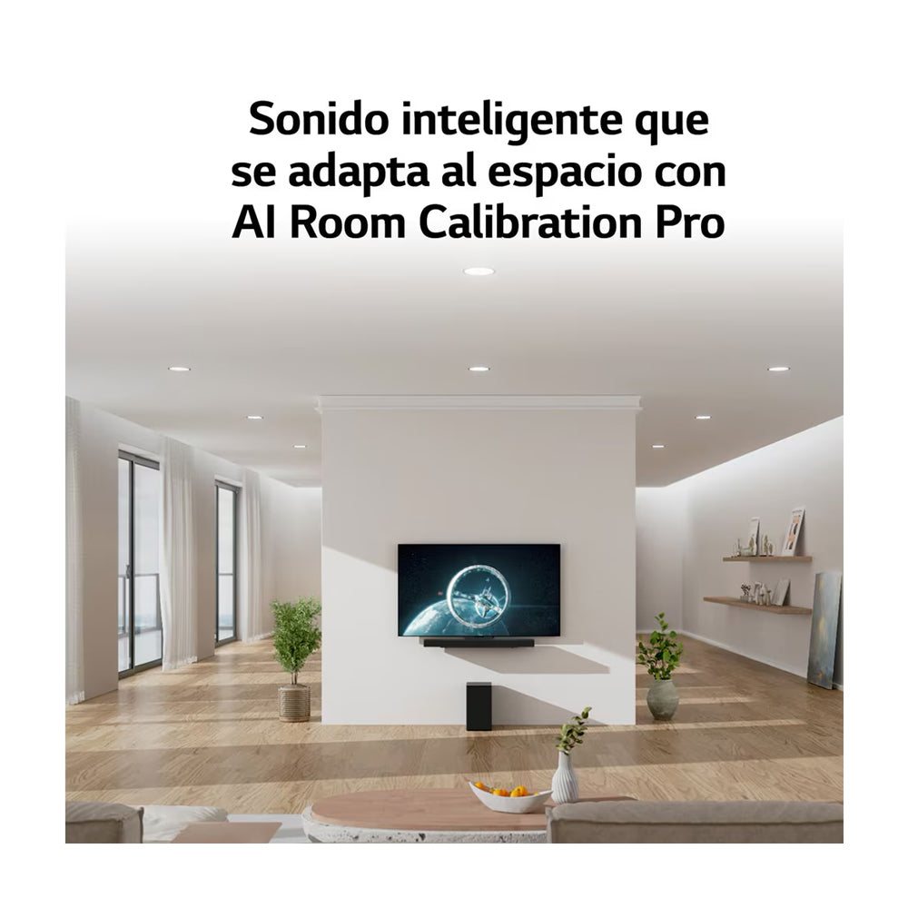 LG Barra de Sonido Bluetooth de 3.1.3 Canales | Subwoofer | Virtual Sound 3D | Sound AI Pro | Dolby Digital Plus | Dolby Atmos | VRR | DTS:X | Wowcast | 400W