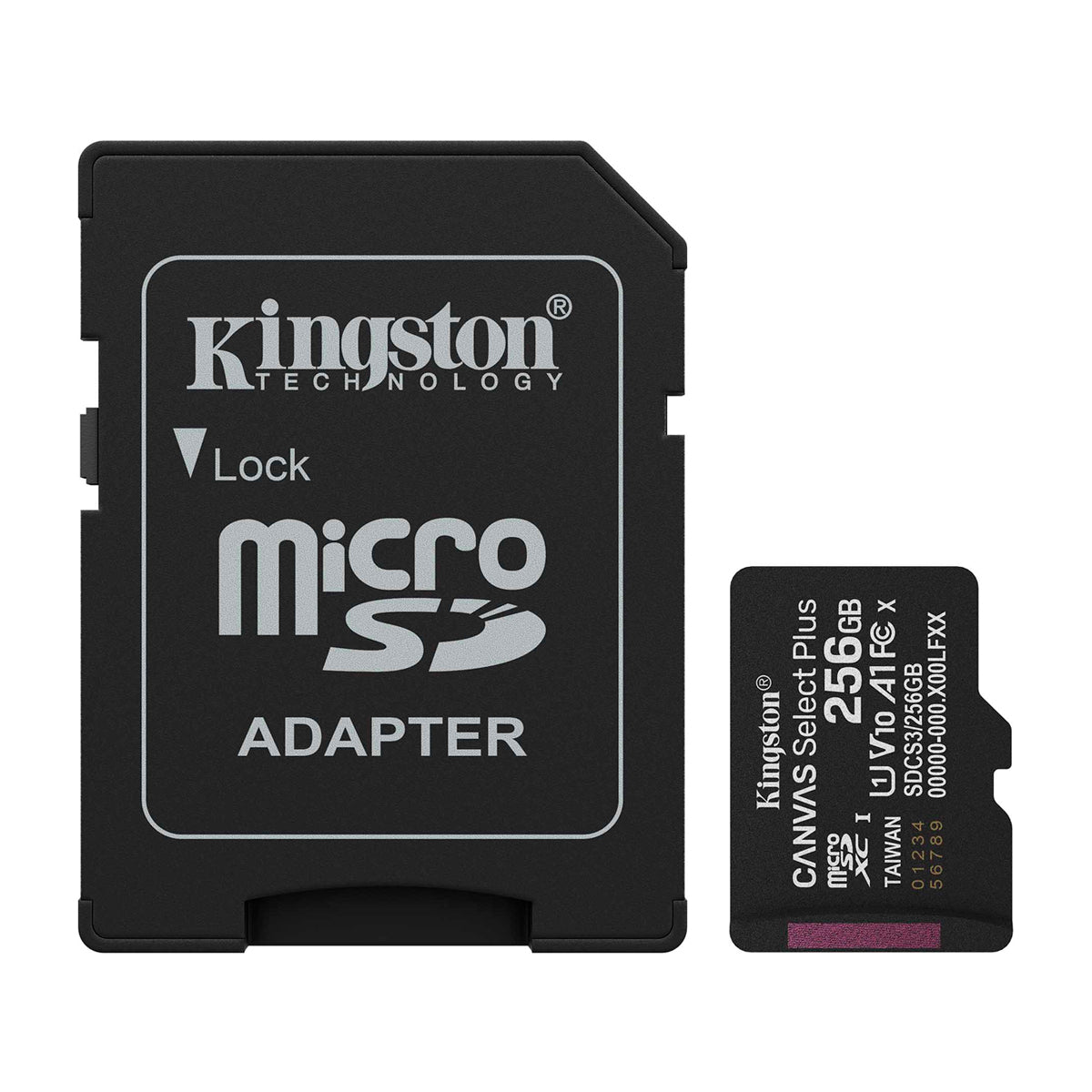 Kingston Memoria Micro SDXC de 256GB + Adaptador | UHS-I | V10 | U1 | Clase 10 | 150MB/s