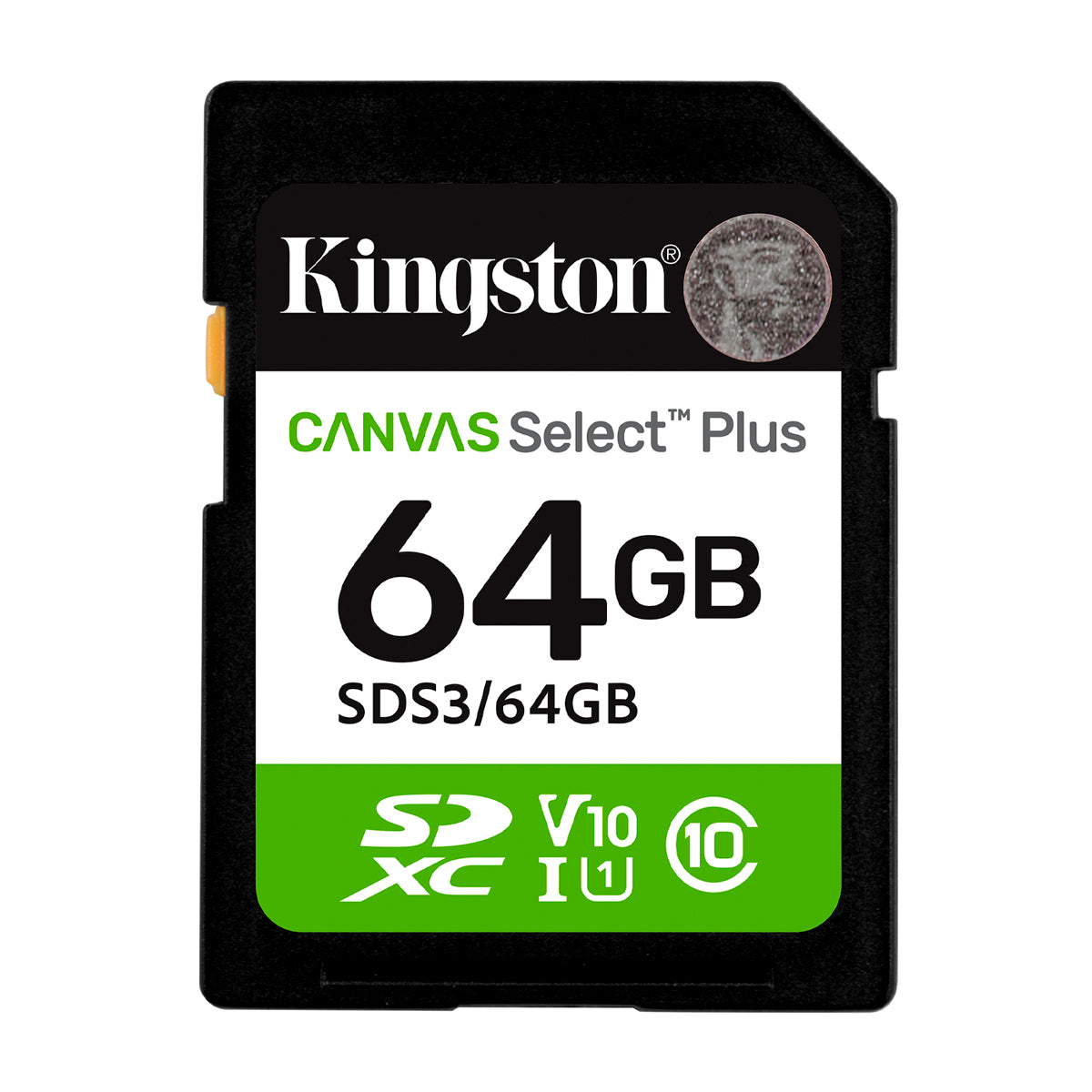 Kingston Memoria SDXC de 64GB | UHS-I | V10 | U1 | Clase 10 | 100MB/s