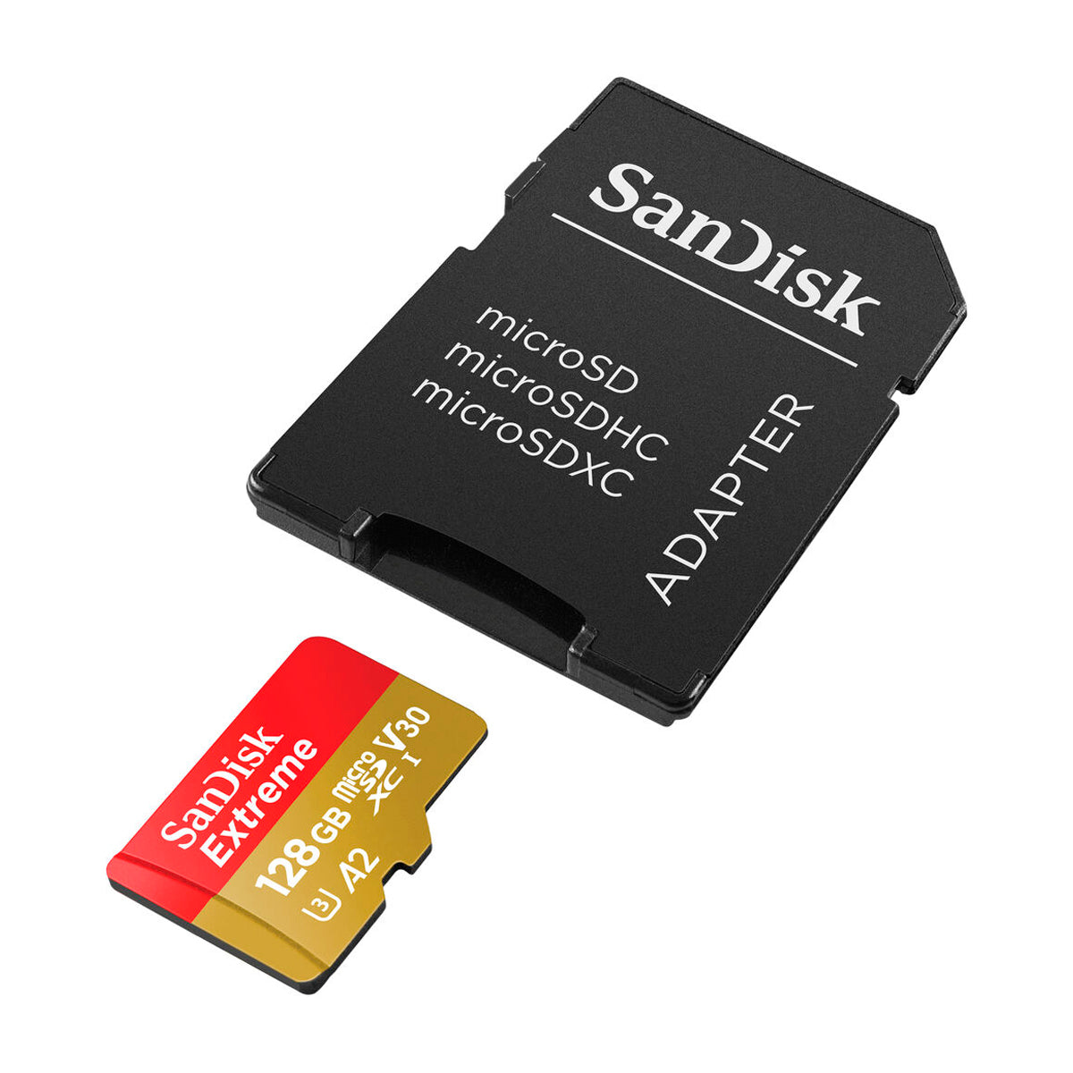 SanDisk Memoria Micro SDXC de 128GB + Adaptador | UHS-I | V30 | U3 | Clase 10 | 190 MB/s