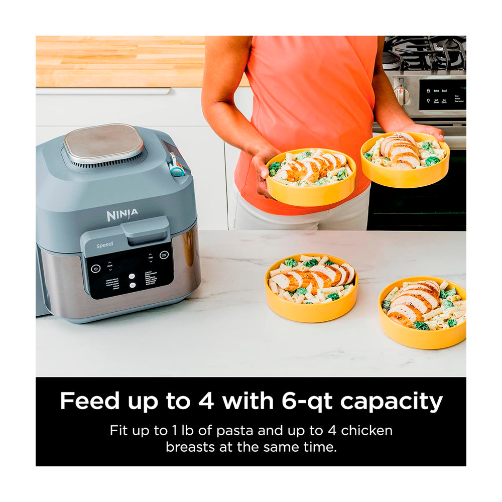 Ninja Speedi Olla Rápida Multifuncional 12-en-1 de 5.7L | Speedi Meals | Comidas de 15 Minutos | Freidora de Aire | Gris