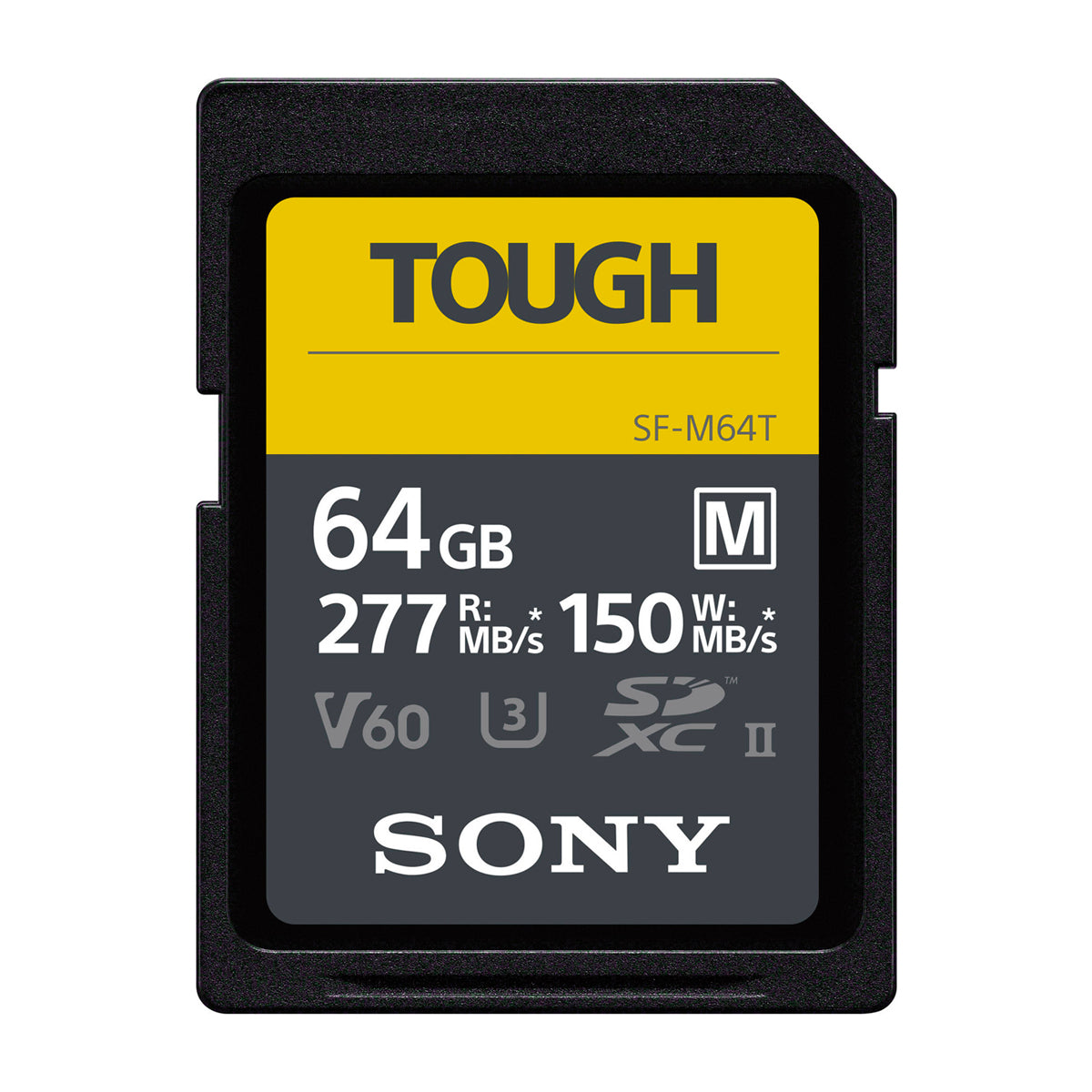Sony TOUGH SF-M Memoria SDXC de 64GB | UHS-II | V60 | U3 | Clase 10 | 277Mb/s