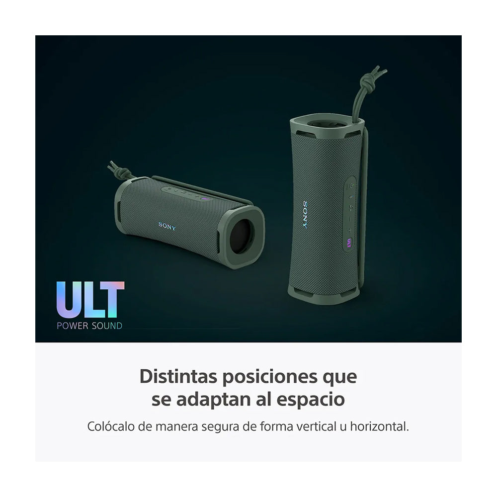 Sony ULT FIELD 1 Bocina Portátil Bluetooth Waterproof | ULT Bass | 12H | IP67 | Verde