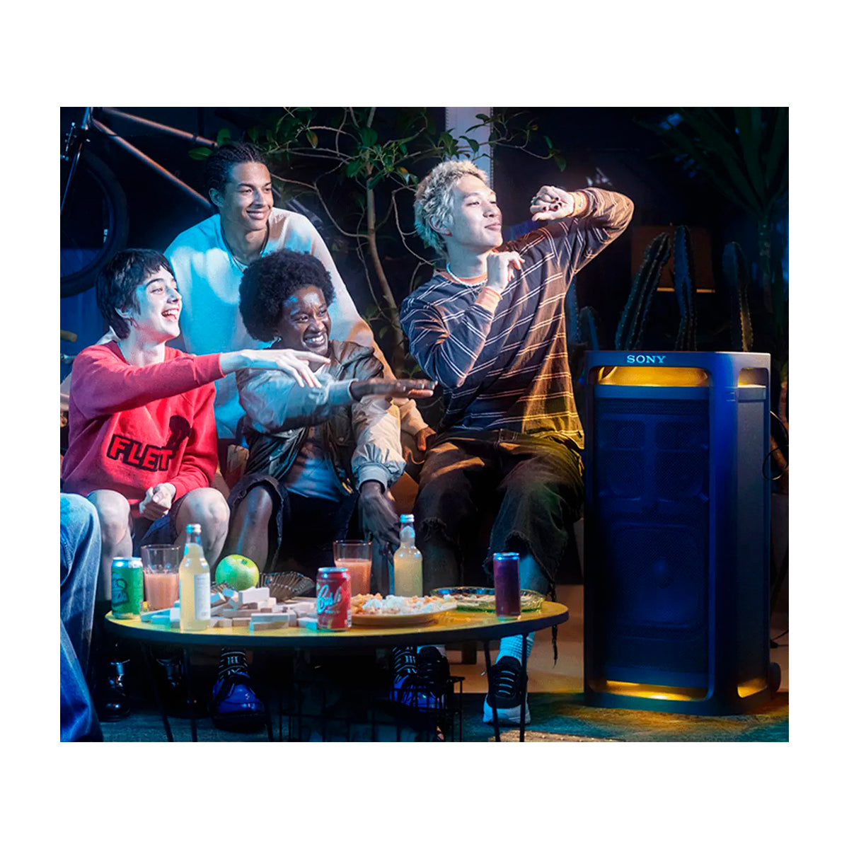 Sony ULT TOWER 9AC Equipo de Sonido | LDAC | X-Balanced | Sonido 360° | ULT Bass Boost | Luces LED | Bluetooth