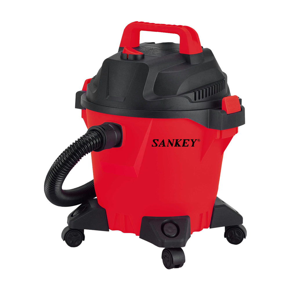 Sankey Aspiradora para Seco y Húmedo de 20L | Filtro de Tepa | 1000W | Rojo Negro