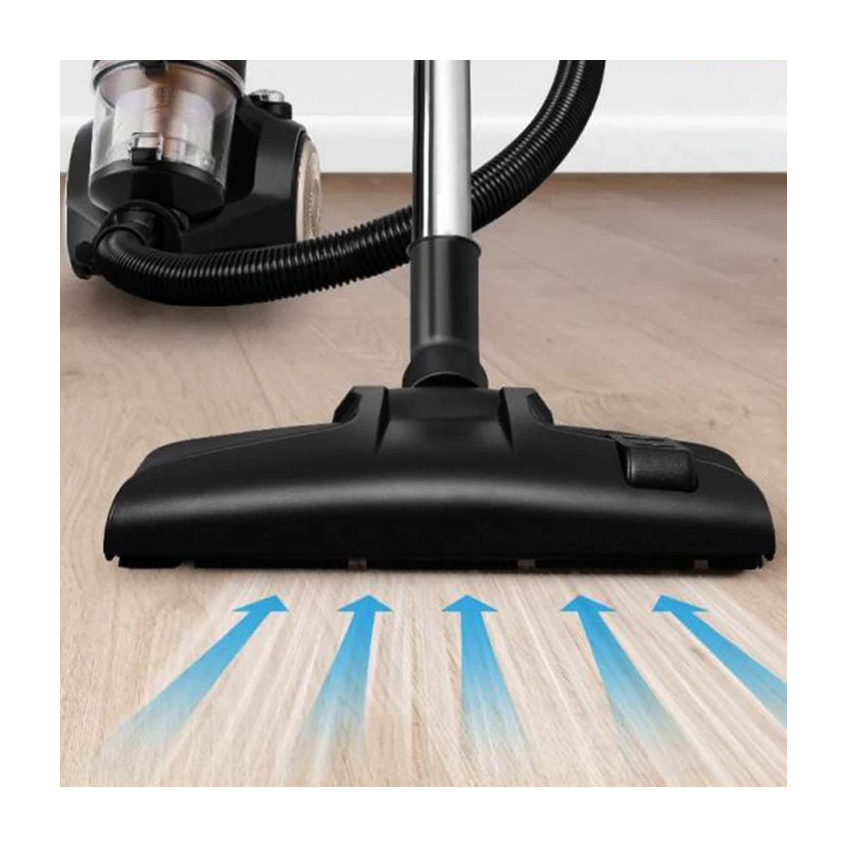 Sankey Aspiradora para Seco y Húmedo de 1.5L | Filtro de HEPA | 1300W | Rojo Negro