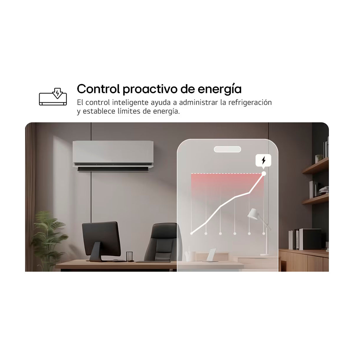 LG Aire Acondicionado Split DUAL Inverter 12,000 BTU | SEER 21.8 | DUALCOOL | WiFi | ThinQ | AI Air | Soft Air | kW Manager | Auto Clean+ | 220v