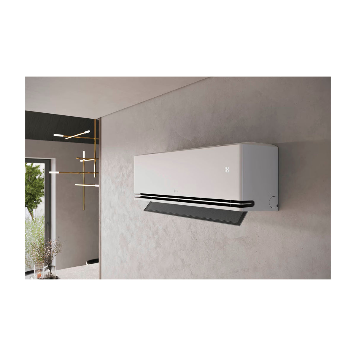 LG Aire Acondicionado Split Dual Inverter 22,500 BTU | SEER 21.5 | DUALCOOL | Smart ThinQ WiFi | Ionizer | AI Air | Soft Air | Modo Silencioso | 220v