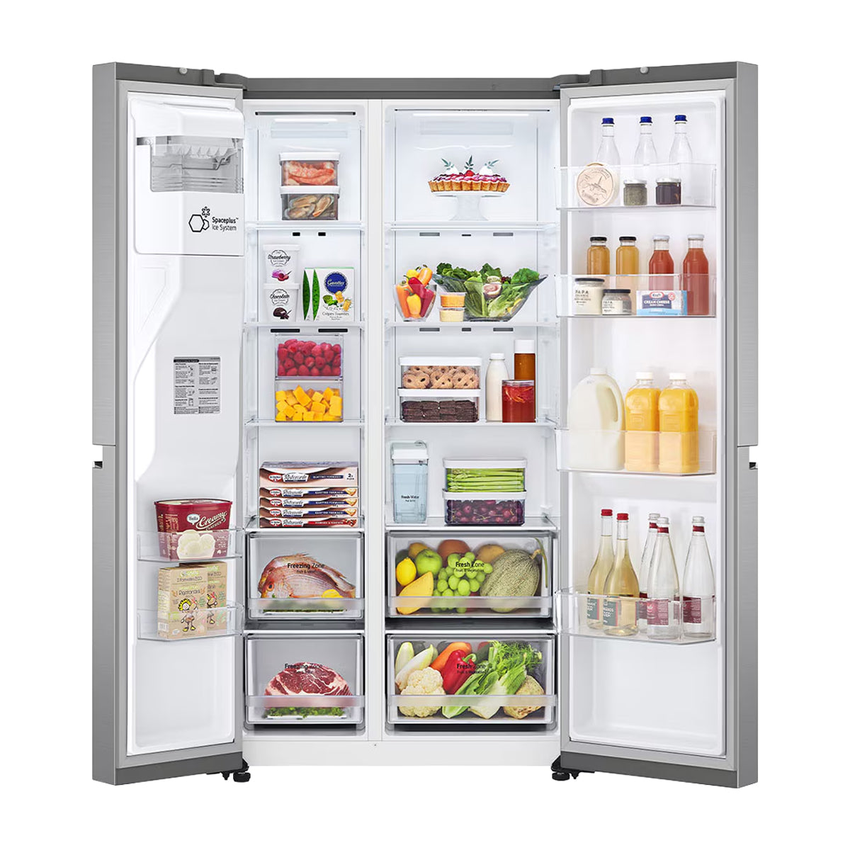 LG Refrigeradora Side By Side Smart Inverter | Multi Air Flow | Linear/Door Cooling | UVNano | Dispensador de Agua y Hielo | 26.27p3