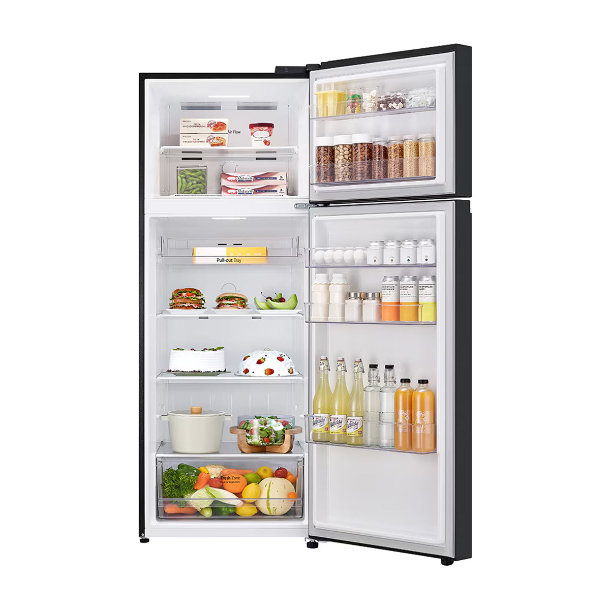 LG Refrigeradora Top Freezer Smart Inverter | Linear Cooling | Multi Air Flow | 16.3p3 | Negro