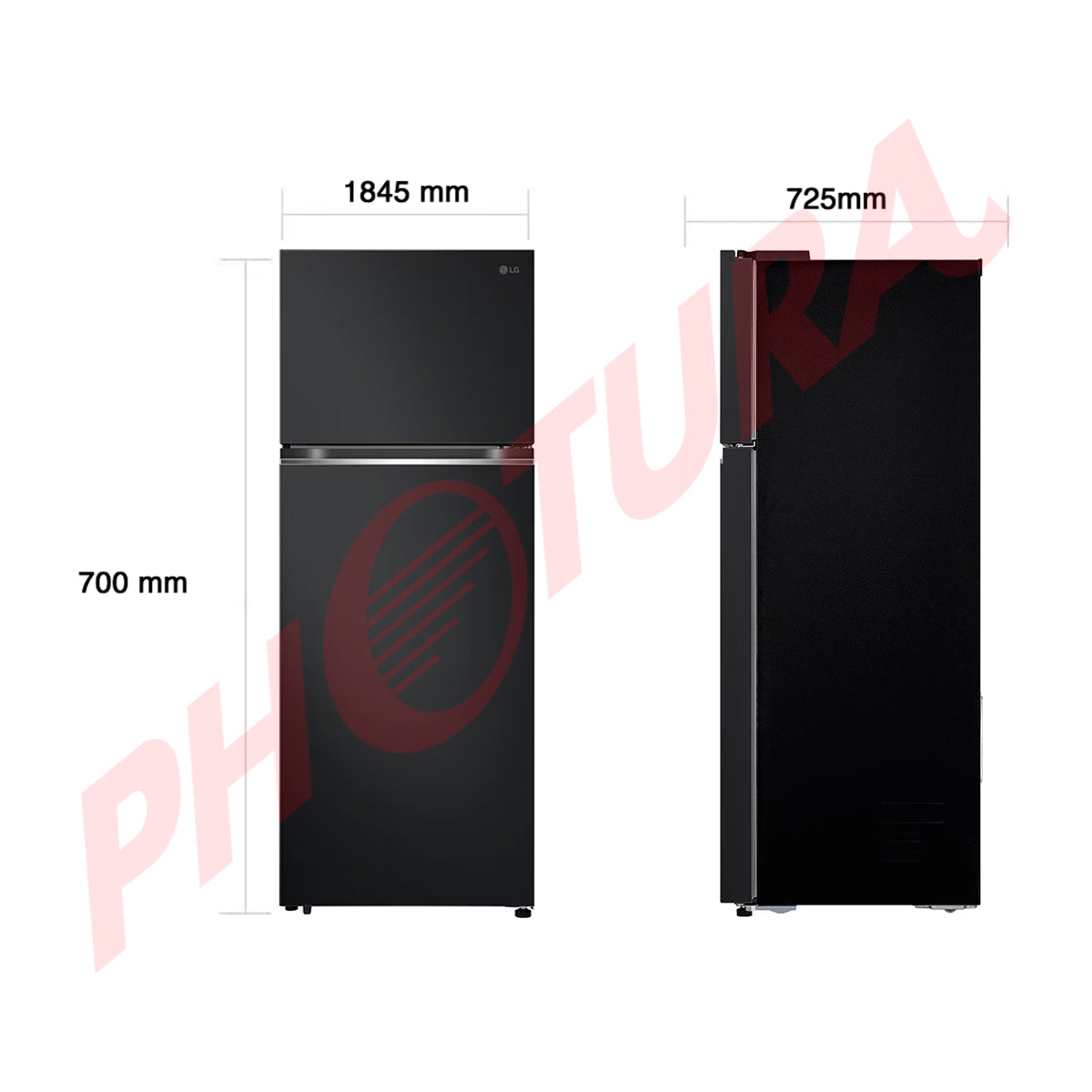 LG Refrigeradora Top Freezer Smart Inverter | Linear Cooling | Multi Air Flow | 16.3p3 | Negro