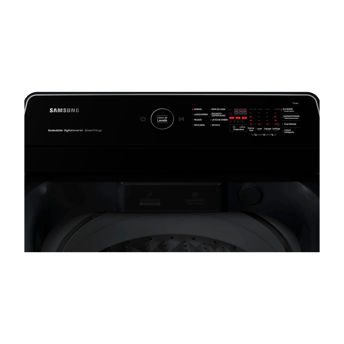 Samsung Lavadora Automática Digital Inverter de Carga Superior | Ecobubble | Magic Filter | VRT Plus | 19kg | Gris