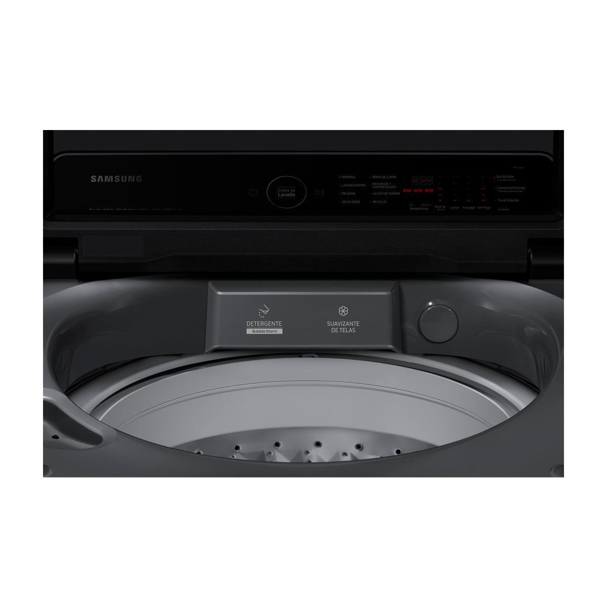 Samsung Lavadora Automática Digital Inverter de Carga Superior | Ecobubble | Magic Filter | VRT Plus | 19kg | Gris