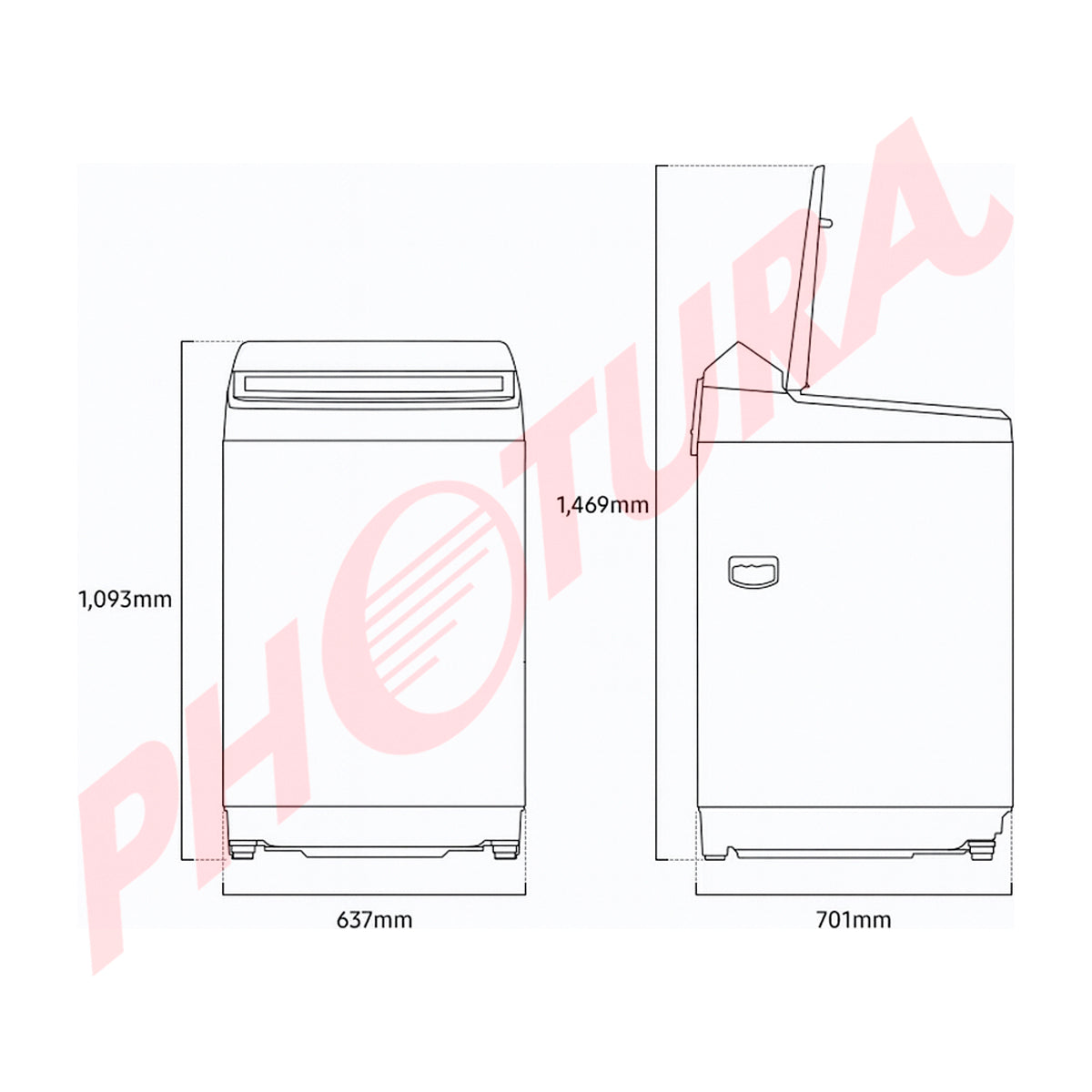 Samsung Lavadora Automática Digital Inverter de Carga Superior | Ecobubble | Magic Filter | VRT Plus | 19kg | Blanco