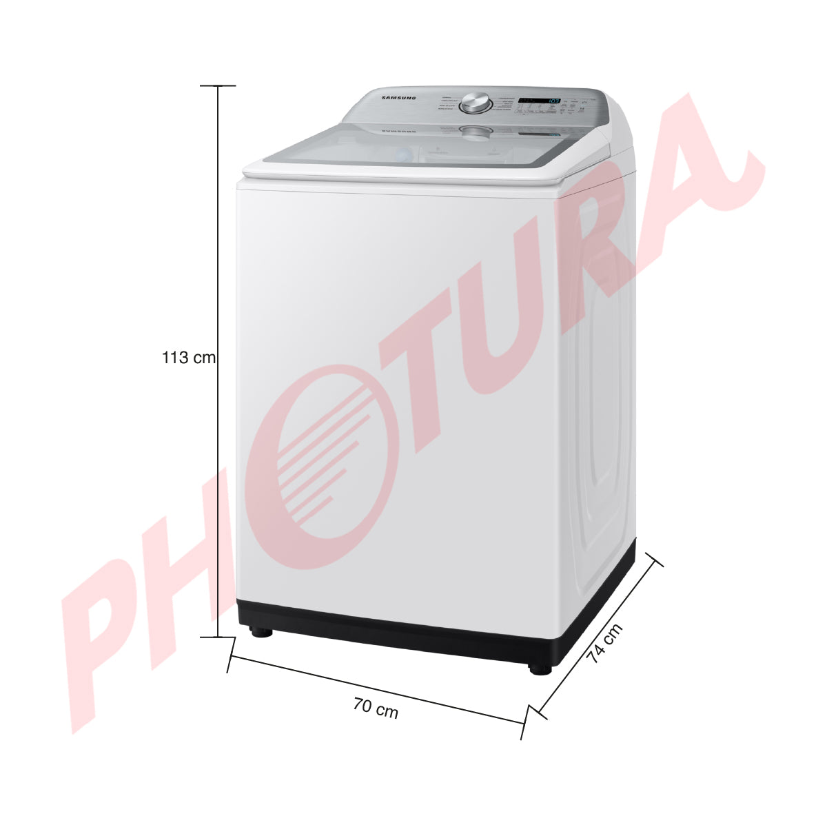 Samsung Lavadora Automática Digital Inverter de Carga Superior | BubbleStorm | Hygiene Steam | Heavy Duty+ | VRT | 22kg