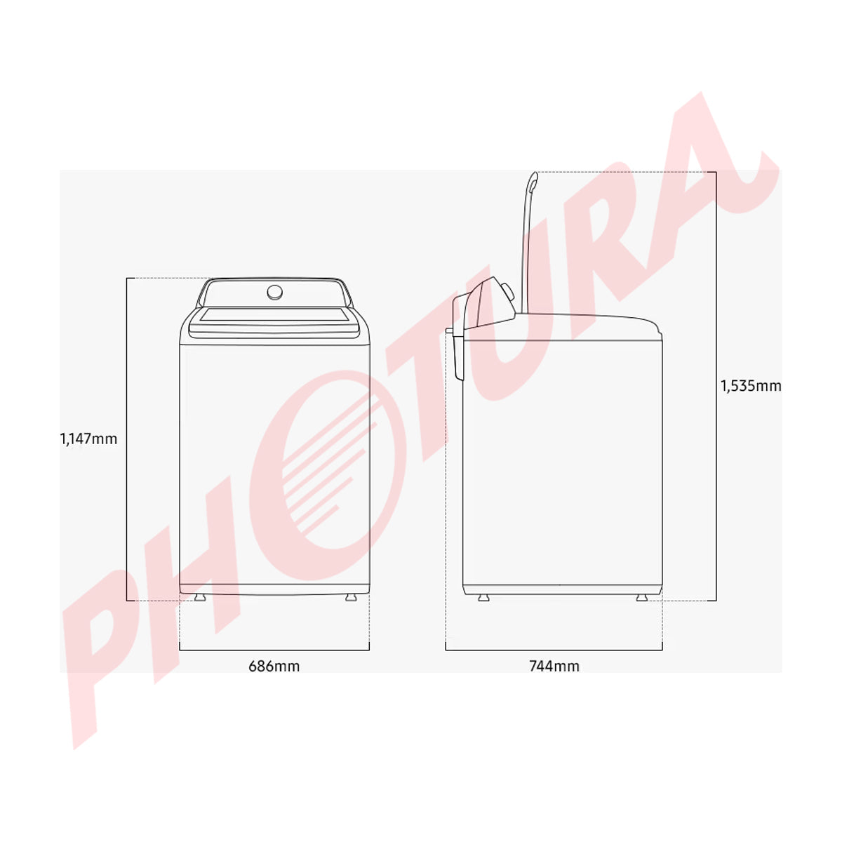 Samsung Lavadora Automática Digital Inverter de Carga Superior | Ecobubble | Super Speed | ActiveWave | 23kg