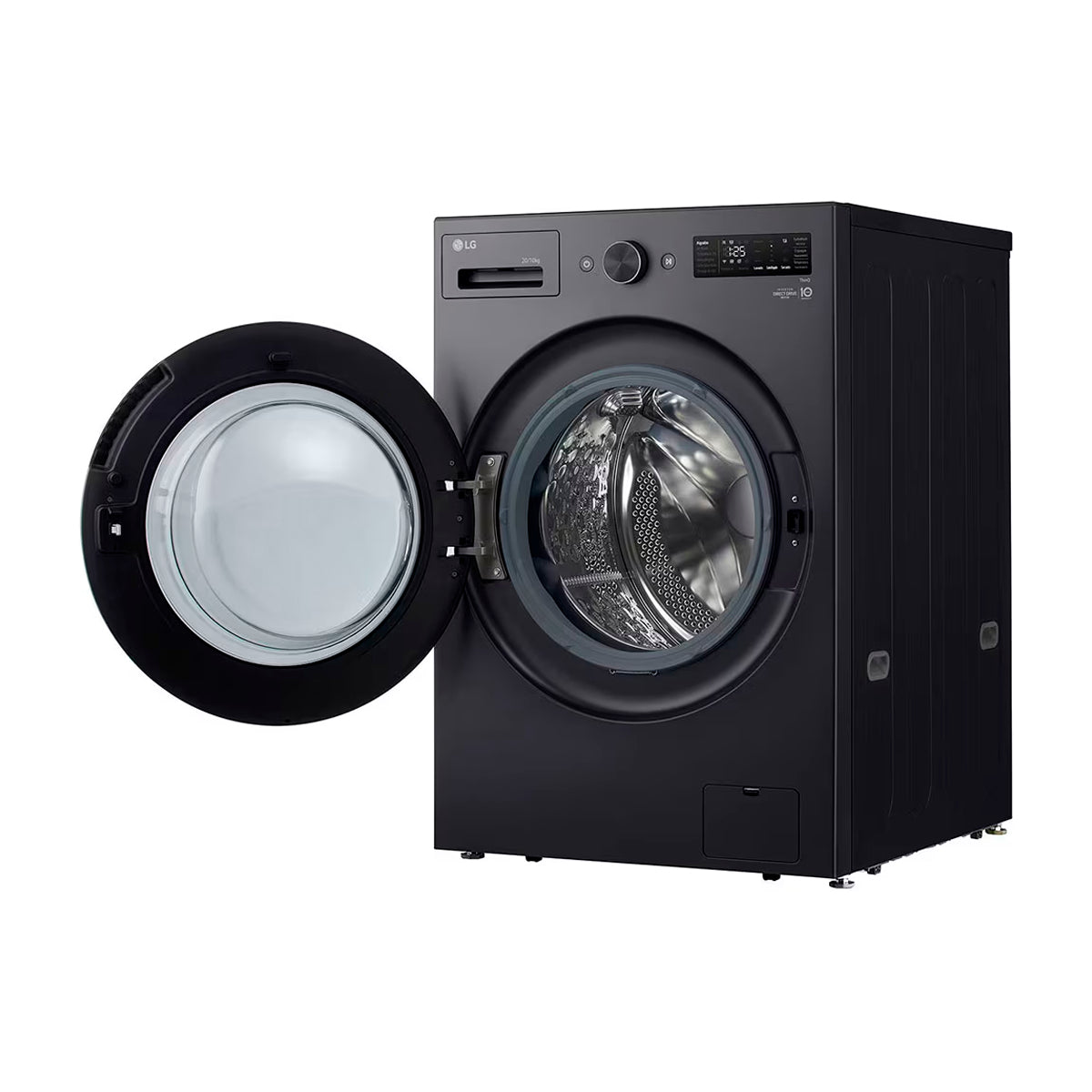 LG Lavadora Secadora Eléctrica 2-en-1 Inverter AI Direct Drive de Carga Frontal | ThinQ | AI DD | TurboWash | Steam | 16kg | Grafito