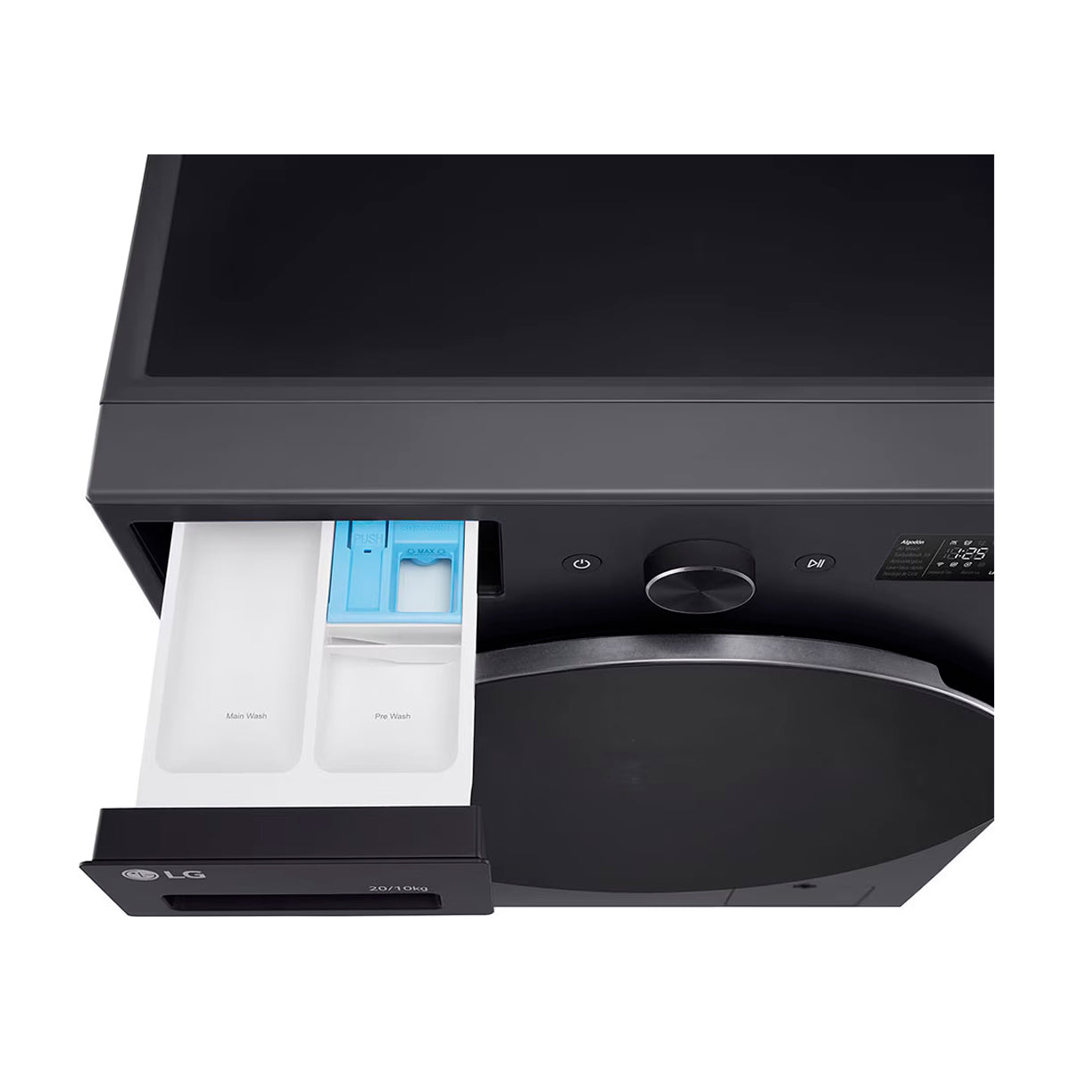 LG Lavadora Secadora Eléctrica 2-en-1 Inverter AI Direct Drive de Carga Frontal | ThinQ | AI DD | TurboWash | Steam | 16kg | Grafito