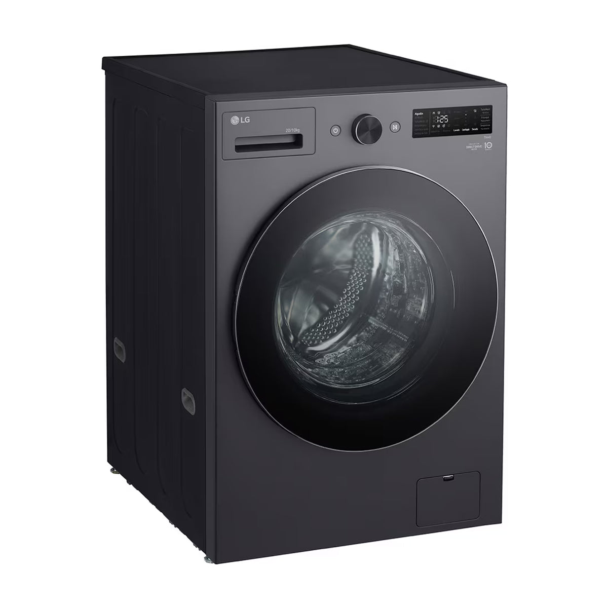 LG Lavadora Secadora Eléctrica 2-en-1 Inverter AI Direct Drive de Carga Frontal | ThinQ | 6 Motion DD | TurboWash | Steam | 20kg | Gris