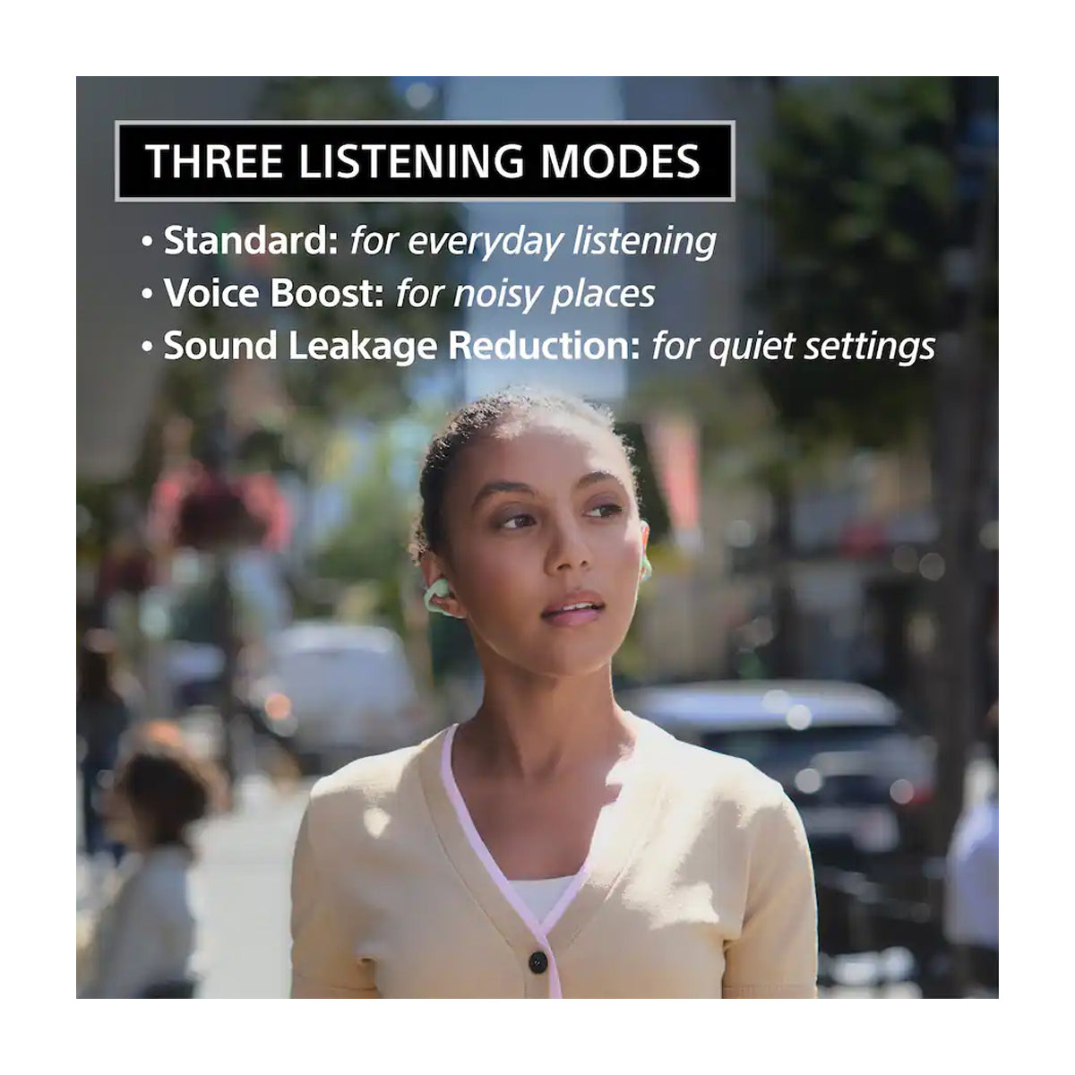 Sony WF-LC900 LinkBuds Clip True Wireless Audífonos Inalámbricos Bluetooth | Lavanda