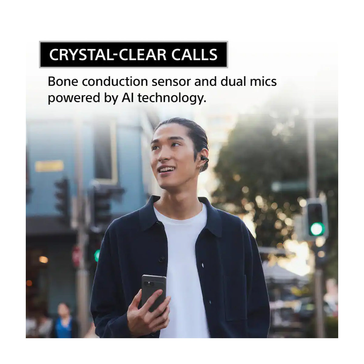 Sony WF-LC900 LinkBuds Clip True Wireless Audífonos Inalámbricos Bluetooth | Lavanda