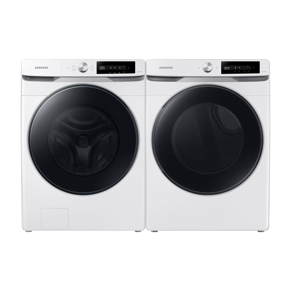 Samsung Combo Lavadora Automática Digital Inverter y Secadora a Gas de Carga Frontal | MultiControl | AI Control | VRT Plus | 22kg | Blanco