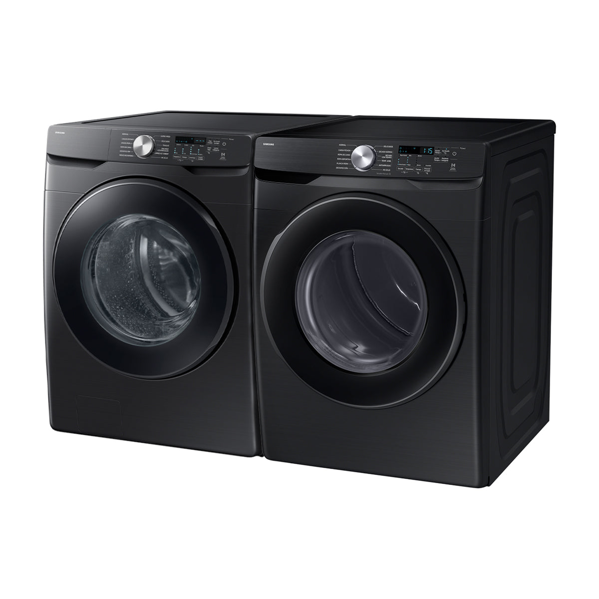 Samsung Combo Lavadora Automática Digital Inverter de 26kg y Secadora Eléctrica de Carga Frontal de 24kg | VRT Plus | Negro