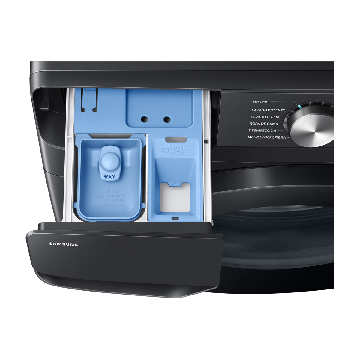 Samsung Combo Lavadora Automática Digital Inverter de 26kg y Secadora Eléctrica de Carga Frontal de 24kg | VRT Plus | Negro