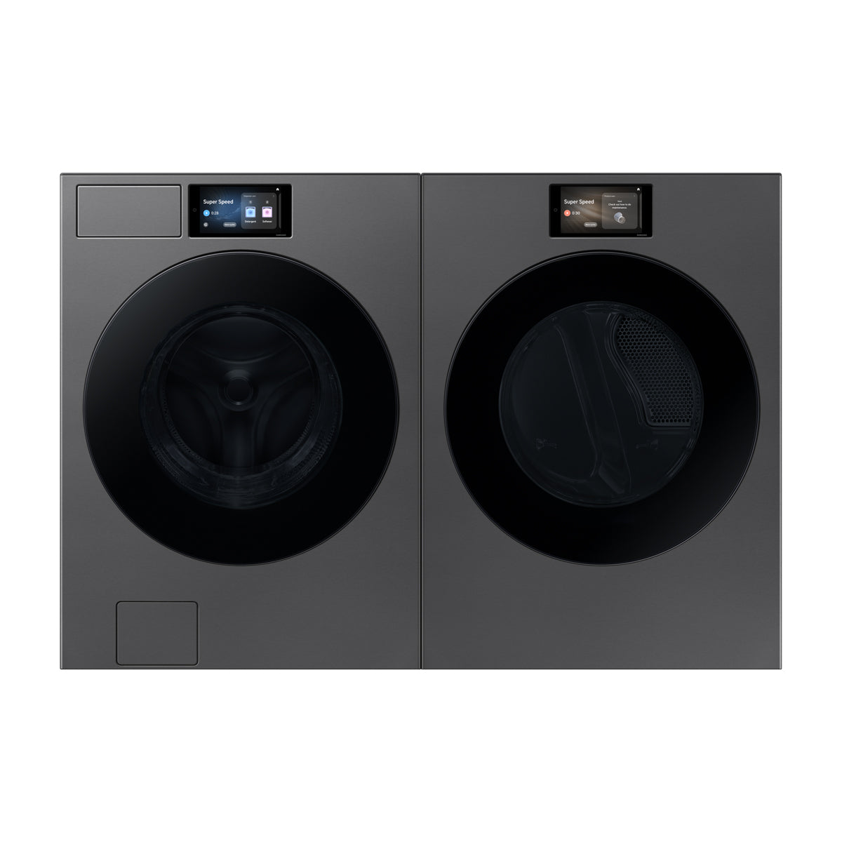 Samsung BESPOKE AI Combo Lavadora Automática Digital Inverter de 26kg y Secadora a Gas de Carga Frontal de 24kg | AI Opti Wash | AI OptiDry Plus | AI Home | Gris