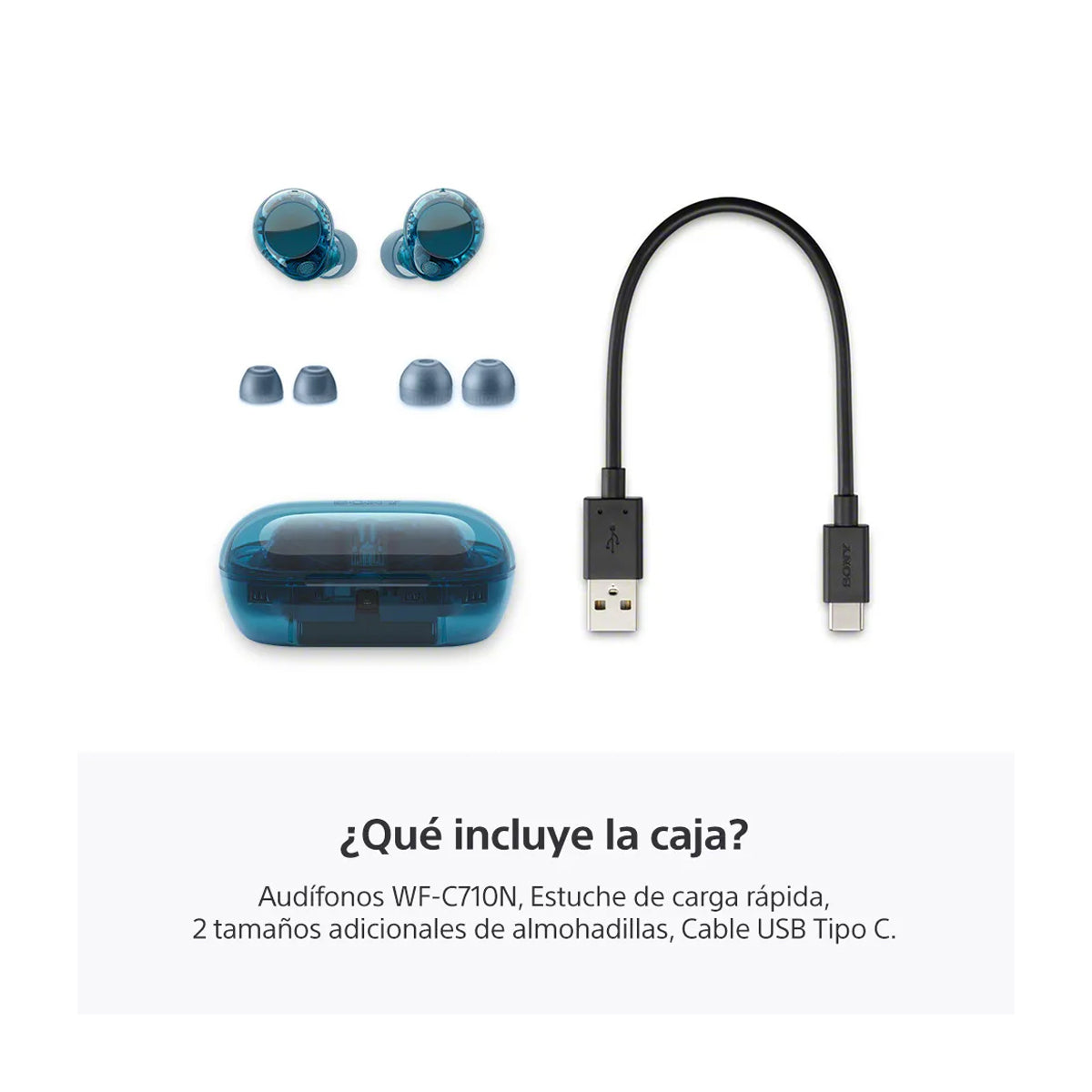 Sony WF-C710N True Wireless Audífonos Inalámbricos Bluetooth | Noise Cancelling | Azul