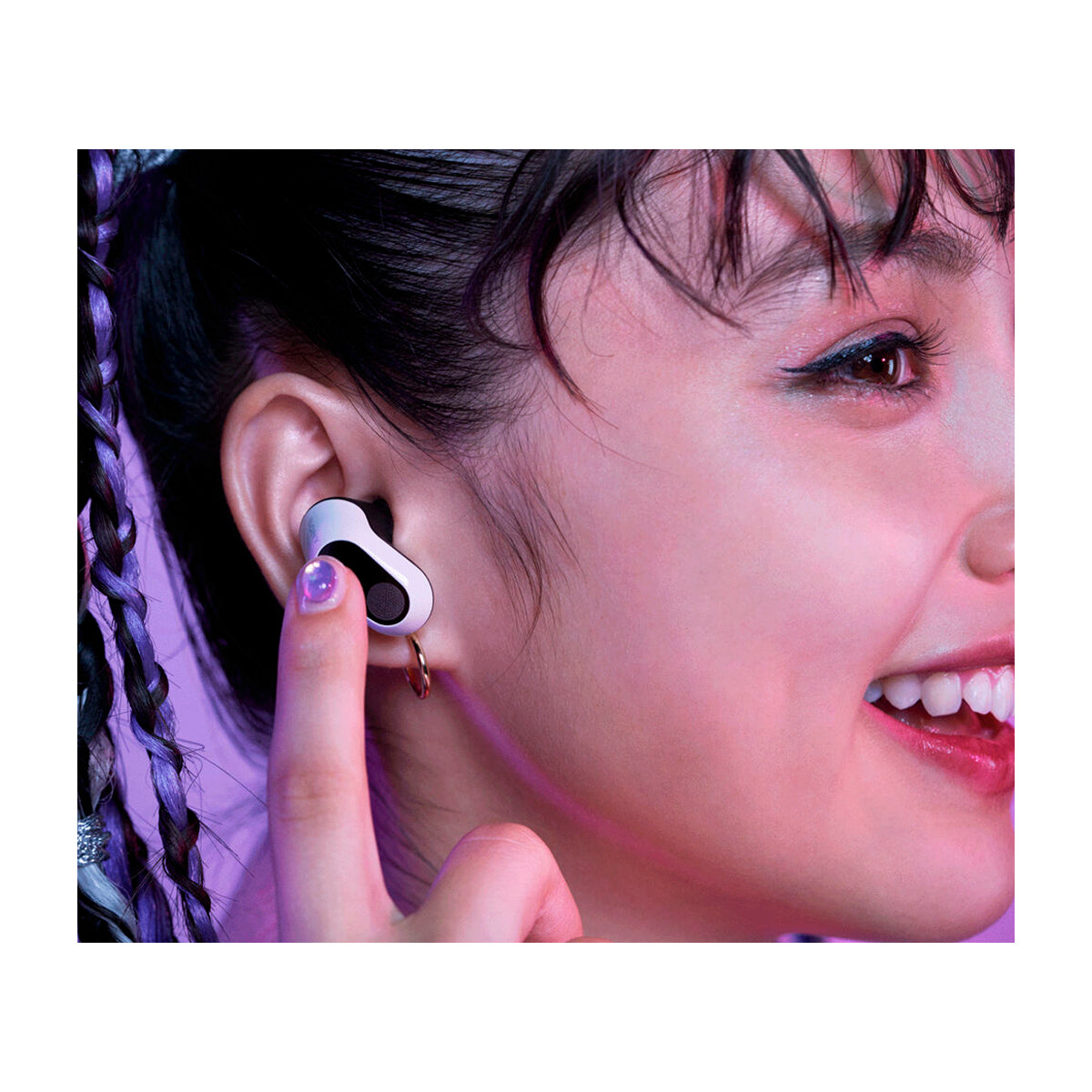 Sony INZONE Buds Gaming True Wireless Audífonos Inalámbricos Bluetooth | Active Noise Cancelling | Blanco