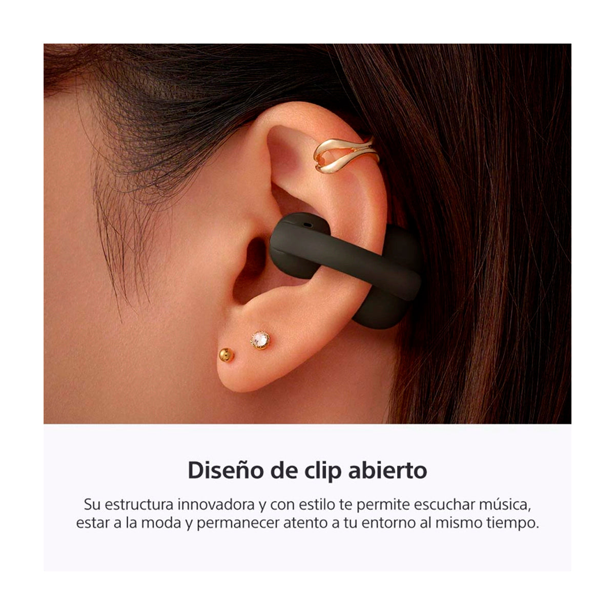 Sony WF-LC900 LinkBuds Clip True Wireless Audífonos Inalámbricos Bluetooth | Negro