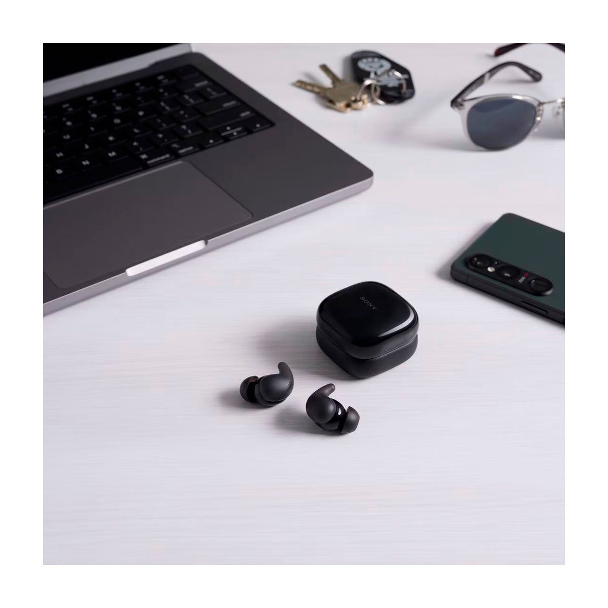 Sony WF-LS910N LinkBuds Fit True Wireless Audífonos Inalámbricos Bluetooth | Noise Cancelling | Negro