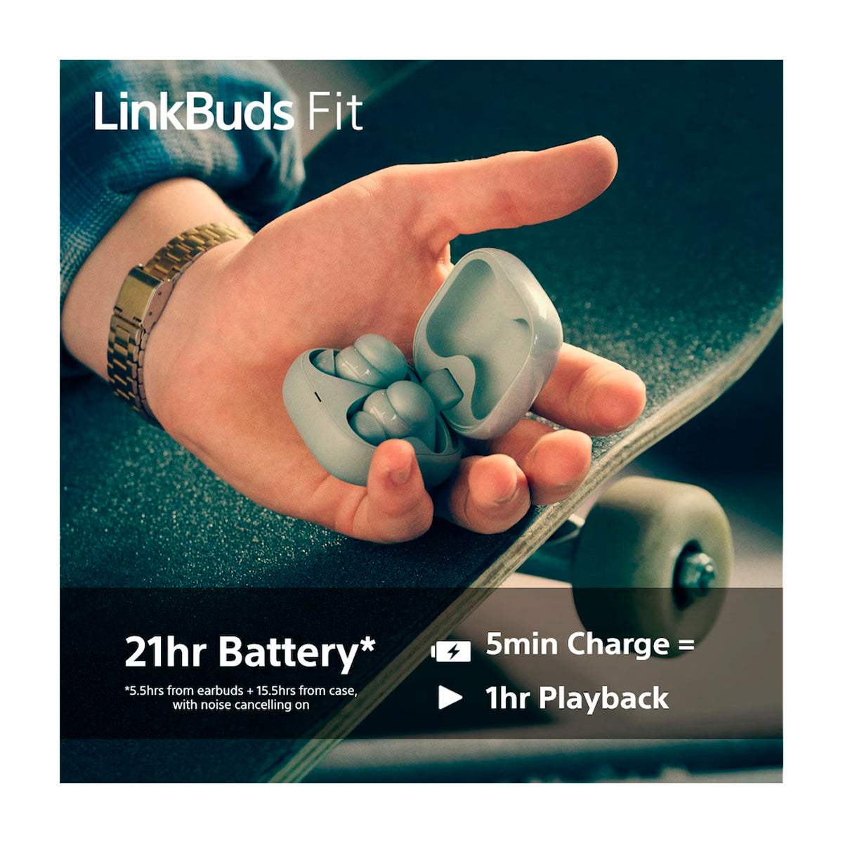 Sony WF-LS910N LinkBuds Fit True Wireless Audífonos Inalámbricos Bluetooth | Noise Cancelling | Rosa