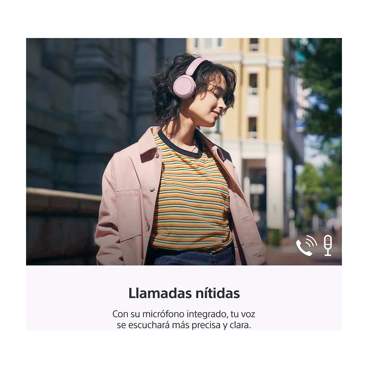 Sony WH-CH520 Audífonos Inalámbricos Bluetooth On-Ear | Rosa