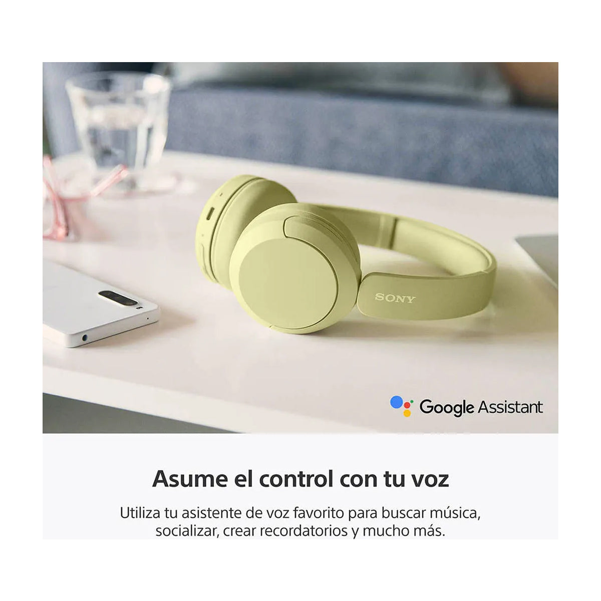 Sony WH-CH520 Audífonos Inalámbricos Bluetooth On-Ear | Amarillo