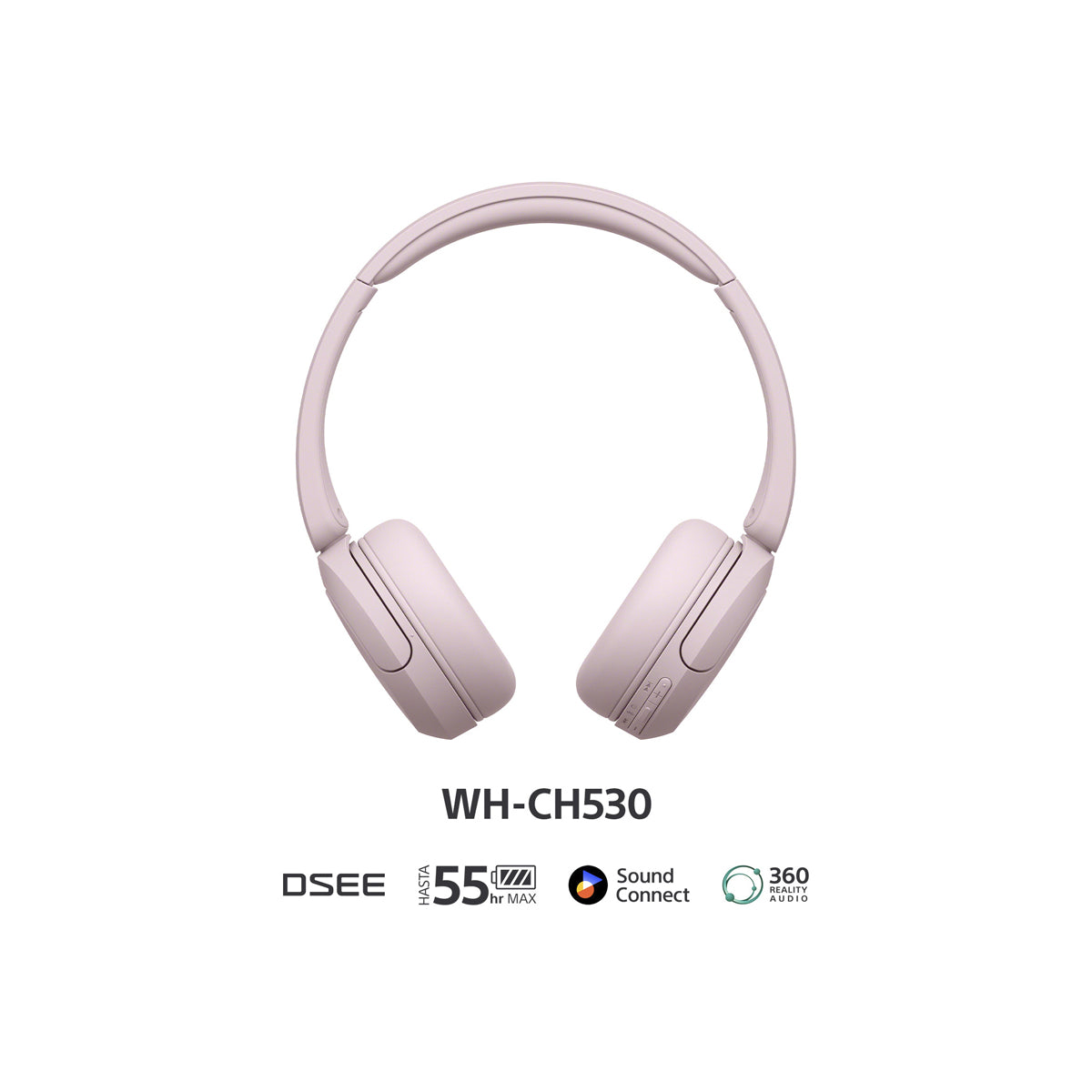 Sony WH-CH530 Audífonos Inalámbricos Bluetooth On-Ear | Rosa