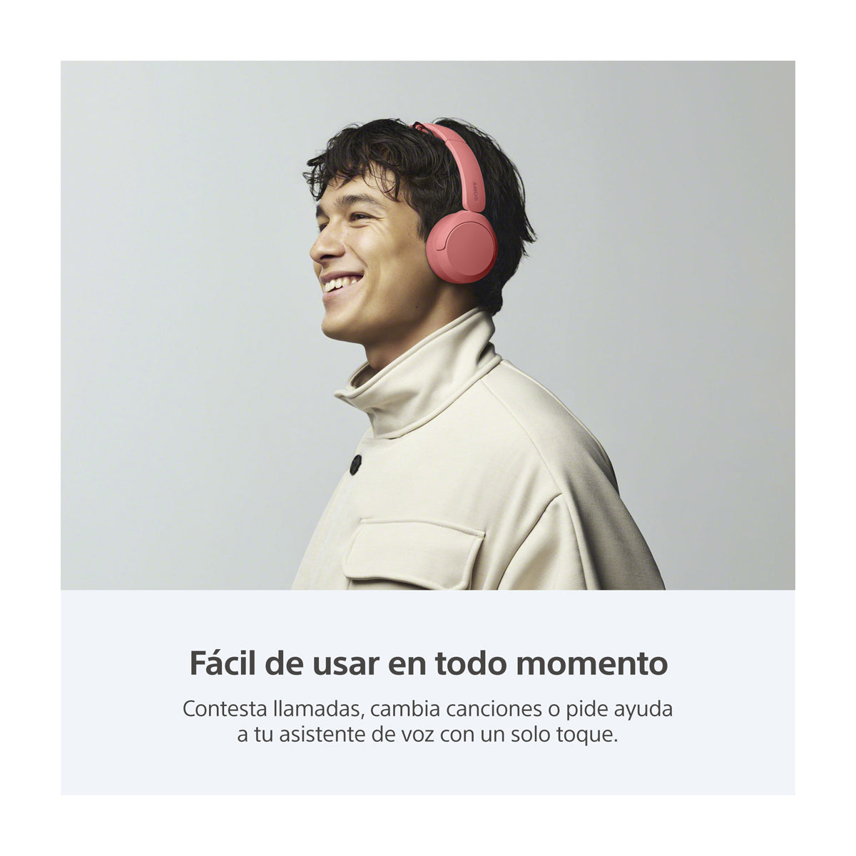 Sony WH-CH530 Audífonos Inalámbricos Bluetooth On-Ear | Coral