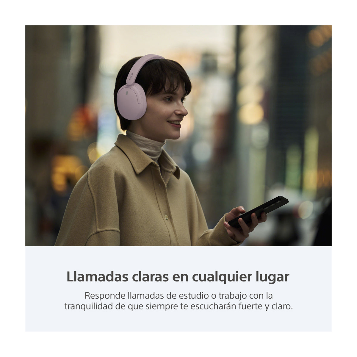 Sony WH-CH730N Audífonos Inalámbricos Bluetooth Over-Ear | Noise Cancelling | Rosa